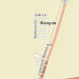 Runyon Florida Street Map