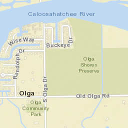 Olga Florida Street Map