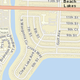 Palm Beach Lakes Florida Street Map