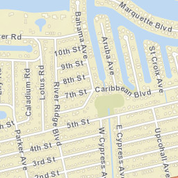 Fort Myers Shores Florida Street Map
