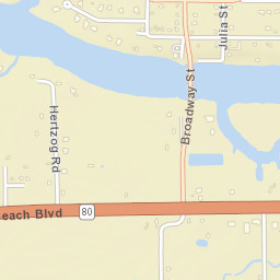 Alva Florida Street Map