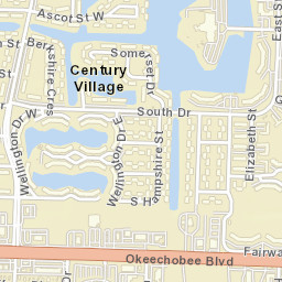 Century Village Florida Street Map