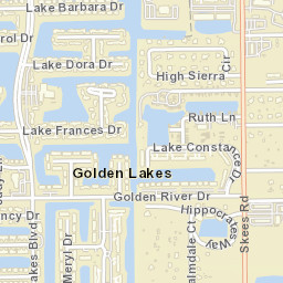 Golden Lakes Florida Street Map