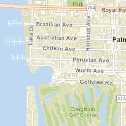 Palm Beach Florida Street Map
