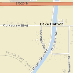 Lake Harbor Florida Street Map