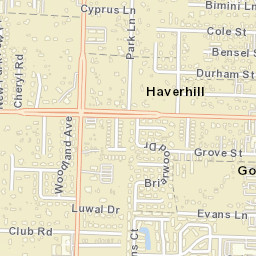 Haverhill Florida Street Map