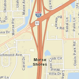 Morse Shores Florida Street Map
