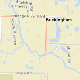 Buckingham Florida Street Map