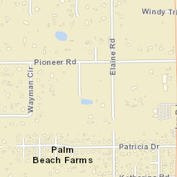 Palm Beach Farms Florida Street Map
