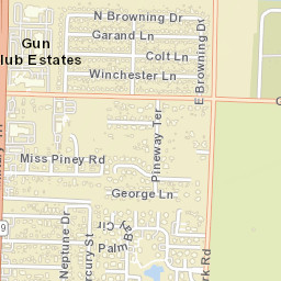 Gun Club Estates Florida Street Map