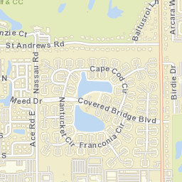 Poincianna Place Florida Street Map