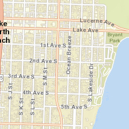 Lake Worth Florida Street Map
