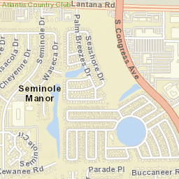 Seminole Manor Florida Street Map