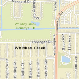 Whiskey Creek Florida Street Map
