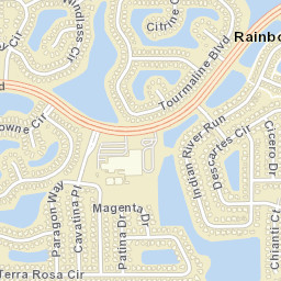 Rainbow Lakes Florida Street Map