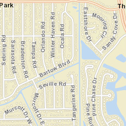 Three Oaks Florida Street Map