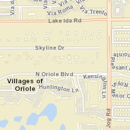 Villages of Oriole Florida Street Map
