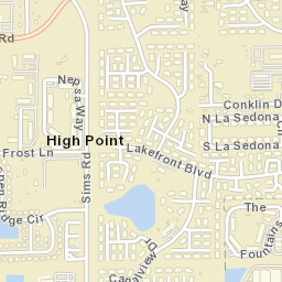 High Point Florida Street Map