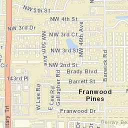 Franwood Pines Florida Street Map