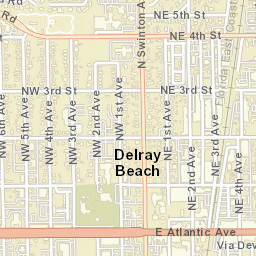 Delray Beach Florida Street Map