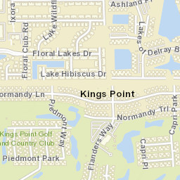 Kings Point Florida Street Map