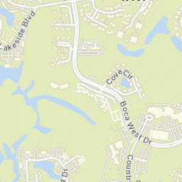Boca West Florida Street Map