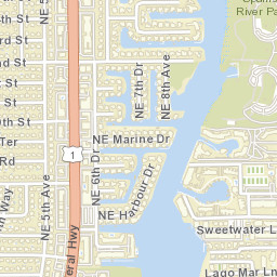 Harbor East Florida Street Map
