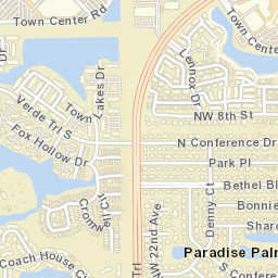 Paradise Palms Florida Street Map