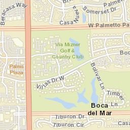 Boca Del Mar Florida Street Map