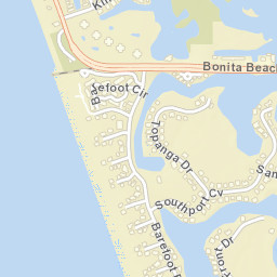 Barefoot Beach Florida Street Map