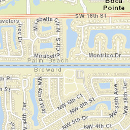 Boca Pointe Florida Street Map