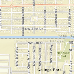College Park Florida Street Map