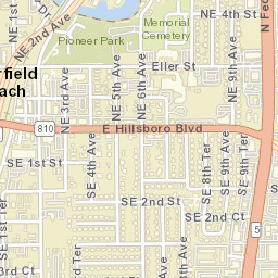 Deerfield Beach Florida Street Map
