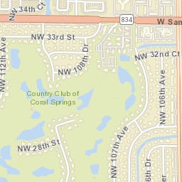 Coral Springs, Florida Street Map