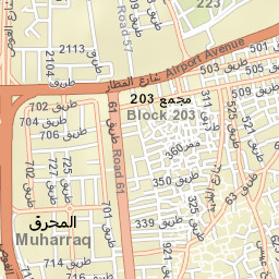 Al Muharraq Street Map