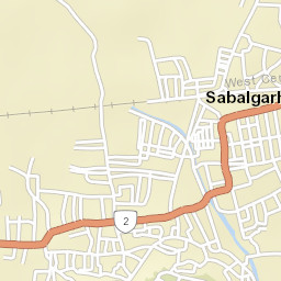 Sabalgarh Street Map