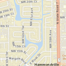 Margate Florida Street Map