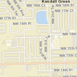 Kendall Green Florida Street Map