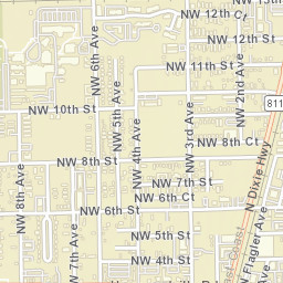 Pompano Beach Florida Street Map