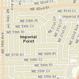 Imperial Point Florida Street Map