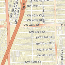 North Andrew Gardens Florida Street Map