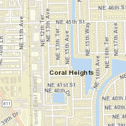 Coral Heights Florida Street Map