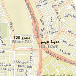 Madīnat ‘Īsá Street Map