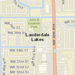 Lauderdale Lakes Florida Street Map