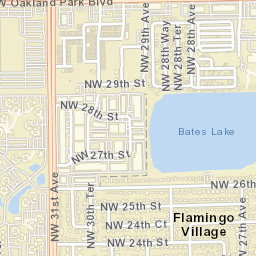 Flamingo Village Florida Street Map