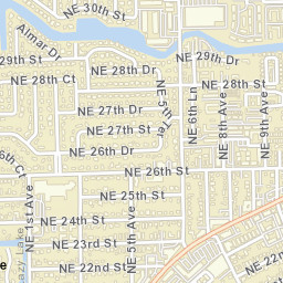 Wilton Manors Florida Street Map