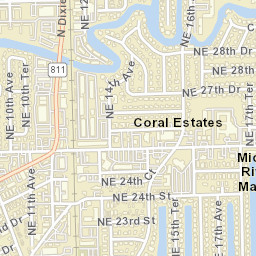 Middle River Manor Florida Street Map