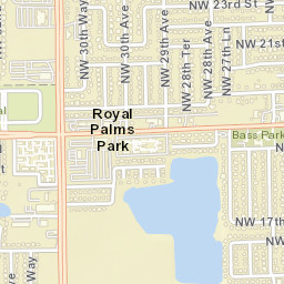 Royal Palms Park Florida Street Map