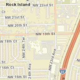 Rock Island Florida Street Map