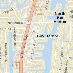 North Bal Harbor Florida Street Map